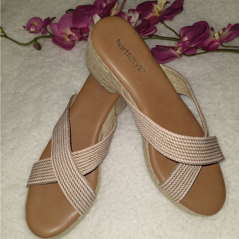 Northstar Espadrille Criss Cross Strap Sandals